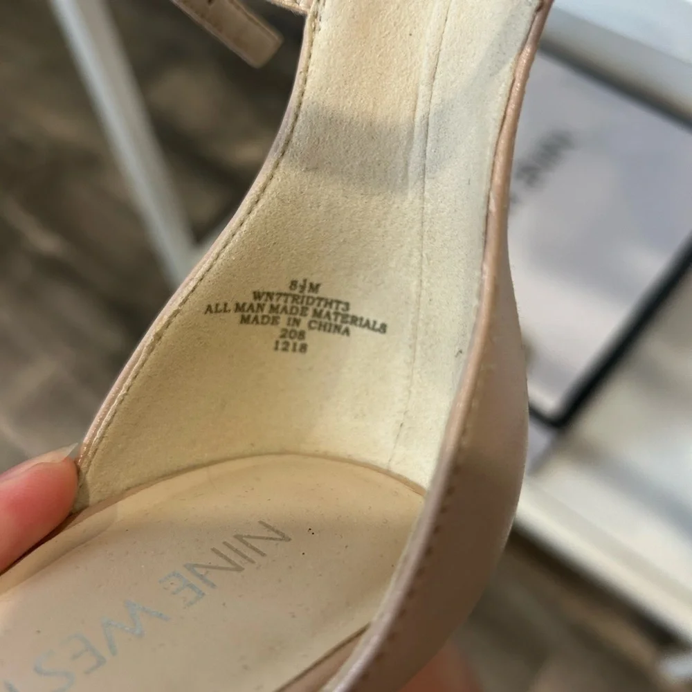 Nine West Nude Knotted Heels
